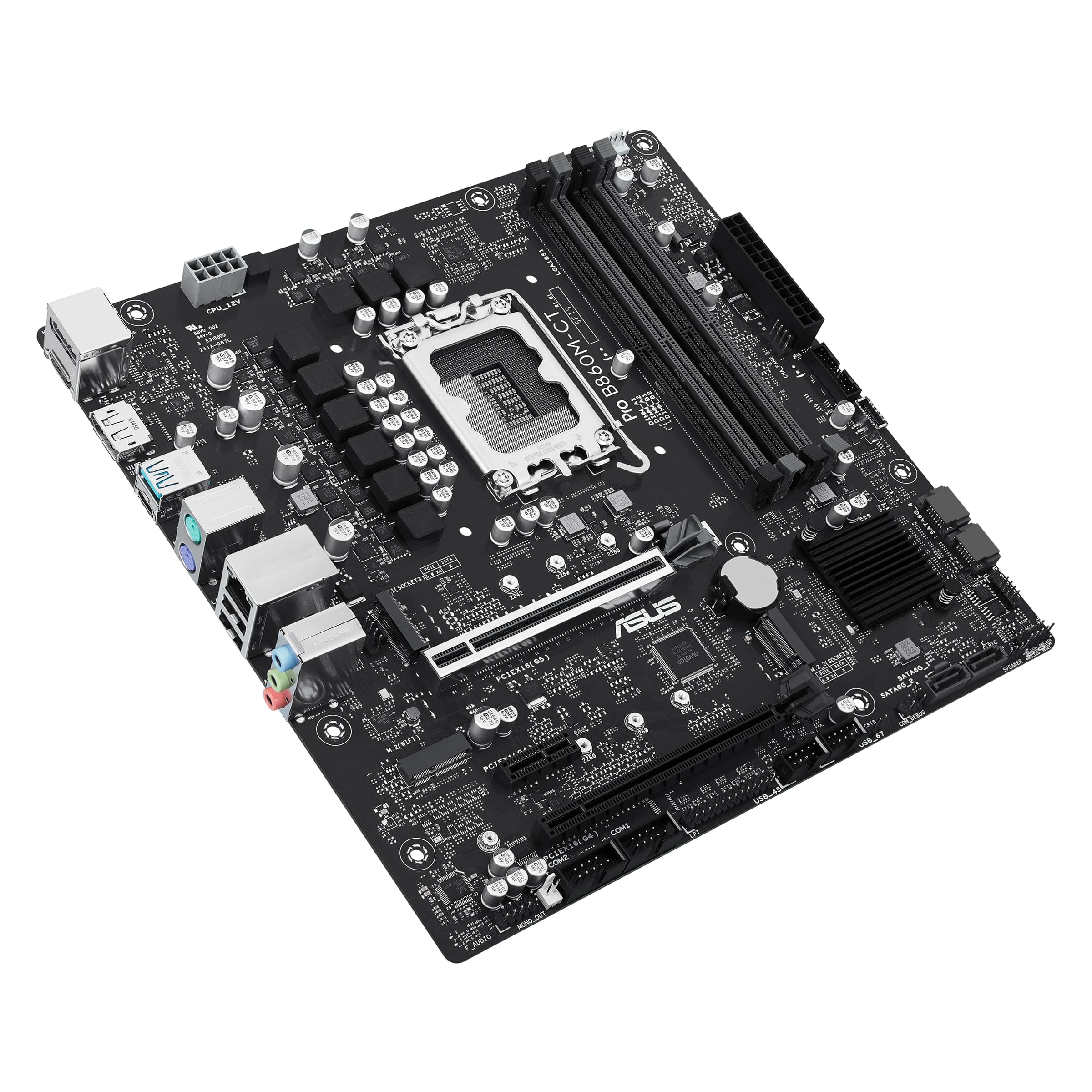 ASUS PRO B860M-CT-CSM Intel® B860 (LGA 1851) mATX Motherboard, PCIe 5.0, DDR5, 2X M.2, Intel® 1G LAN, 2X DP, HDMI, USB Type-C®, TPM IC onboard mit verbesserter Sicherheit, Zuverlässigkeit und Bild 5