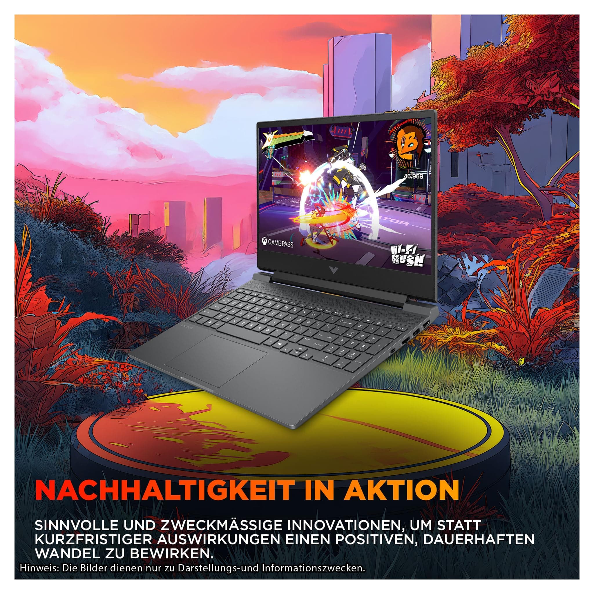 HP Victus 15 Gaming Laptop, Intel Core i5-13420H, 64 GB DDR5 RAM, 1 TB PCIe SSD, 15,6" FHD (1920x1080) IPS 144Hz Display, Nvidia Geforce RTX 5050, Deutsches Tastatur, Windows 11 Pro, Mica Silver 64 GB RAM | 1 TB SSD Windows 11 Pro Bild 8