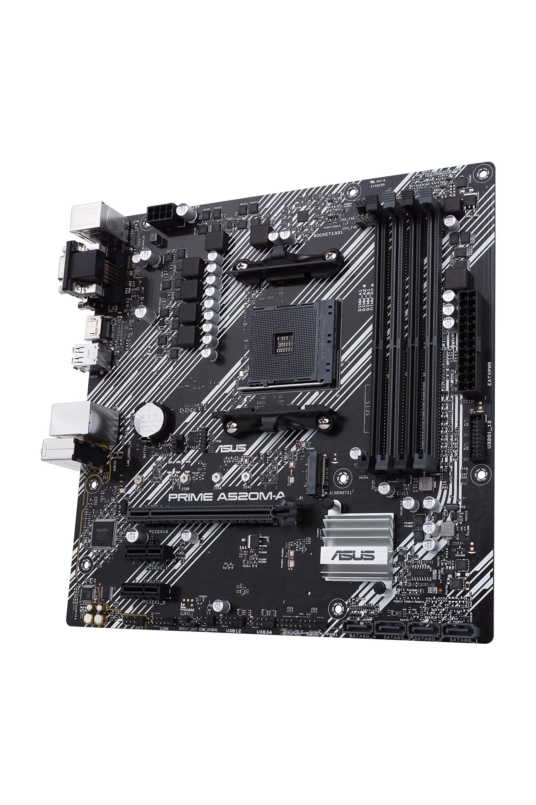 ASUS Prime A520M-A II/CSM Mainboard Sockel AM4 (AMD Ryzen, Micro-ATX, M.2, 1Gbit/s-Ethernet, SATA 6Gbit/s, USB 3.2 Gen 2 Typ-A) M-A II/CSM Prime A520 Bild 4