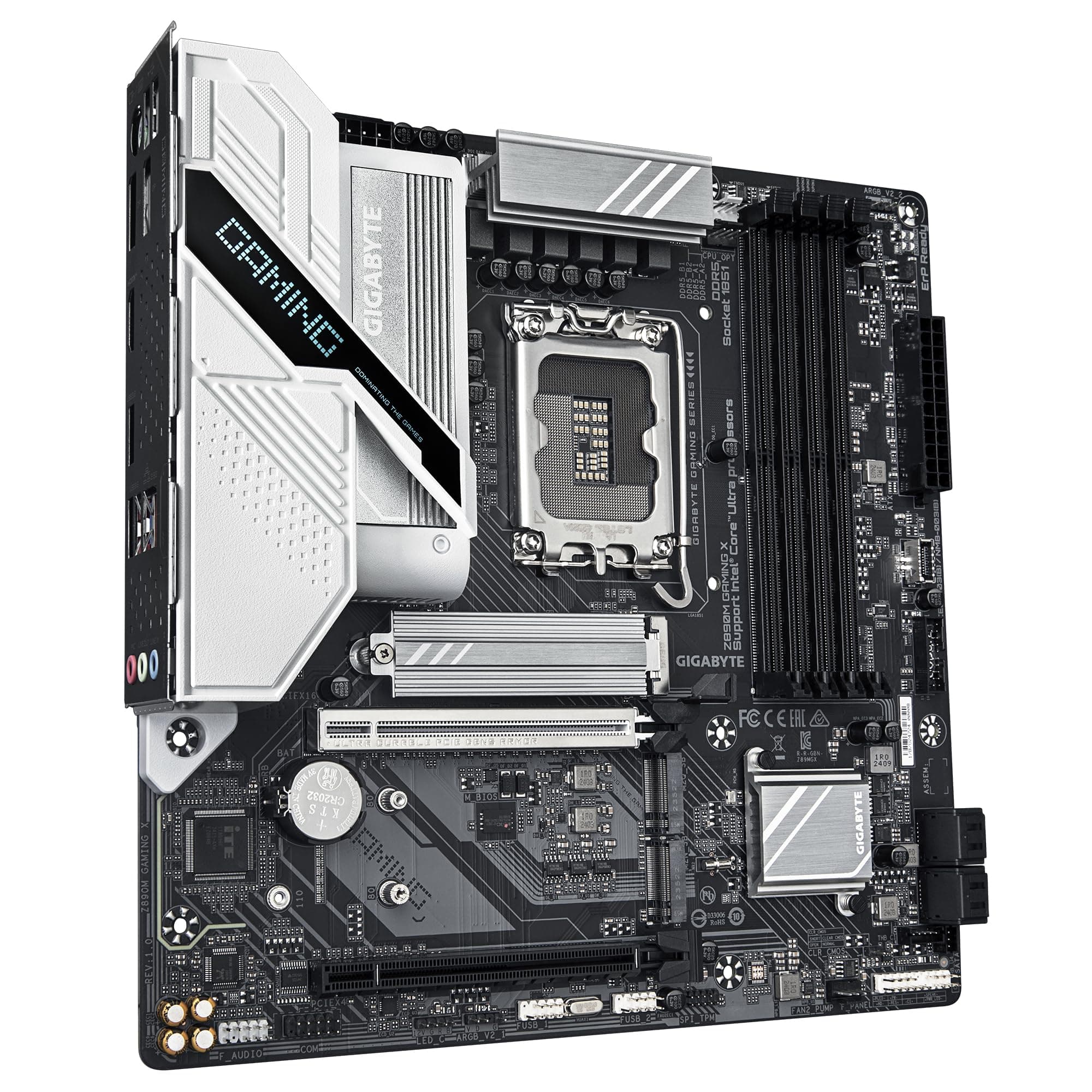 GIGABYTE Z890M Gaming X Motherboard - Unterstützt Intel Core Ultra (Serie 2) CPUs, 8+1+2 Phasen VRM, bis zu 8800MHz DDR5 (OC), 1xPCIe 5.0 + 2xPCIe 4.0, 2.5GbE LAN, USB 3.2 Gen 1 Bild 5