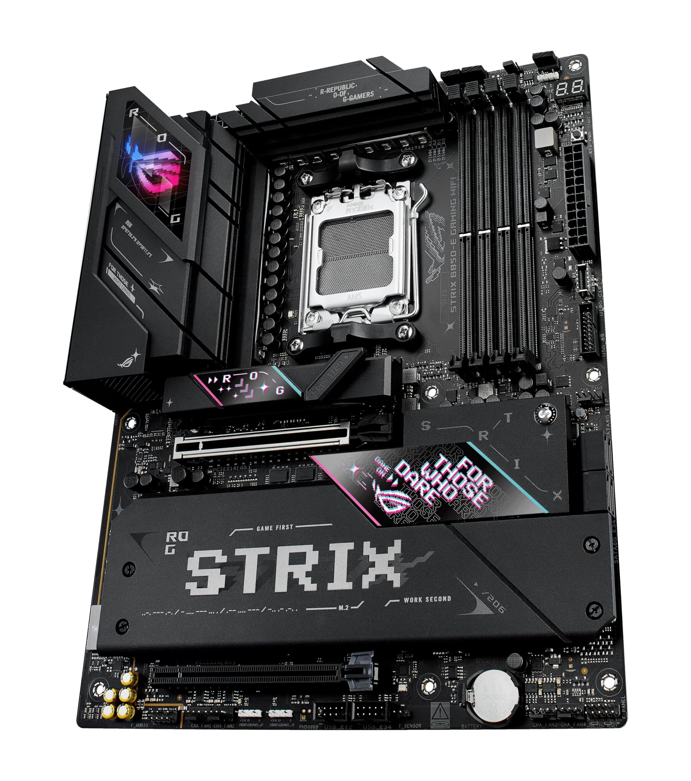 ASUS ROG Strix B850-E Gaming WiFi Mainboard Sockel AMD AM5 (AMD B850, E-ATX, DDR5 Speicher, PCIe 5.0, WiFi 7, 2X PCIe 4.0 M.2, Aura Sync) Bild 4