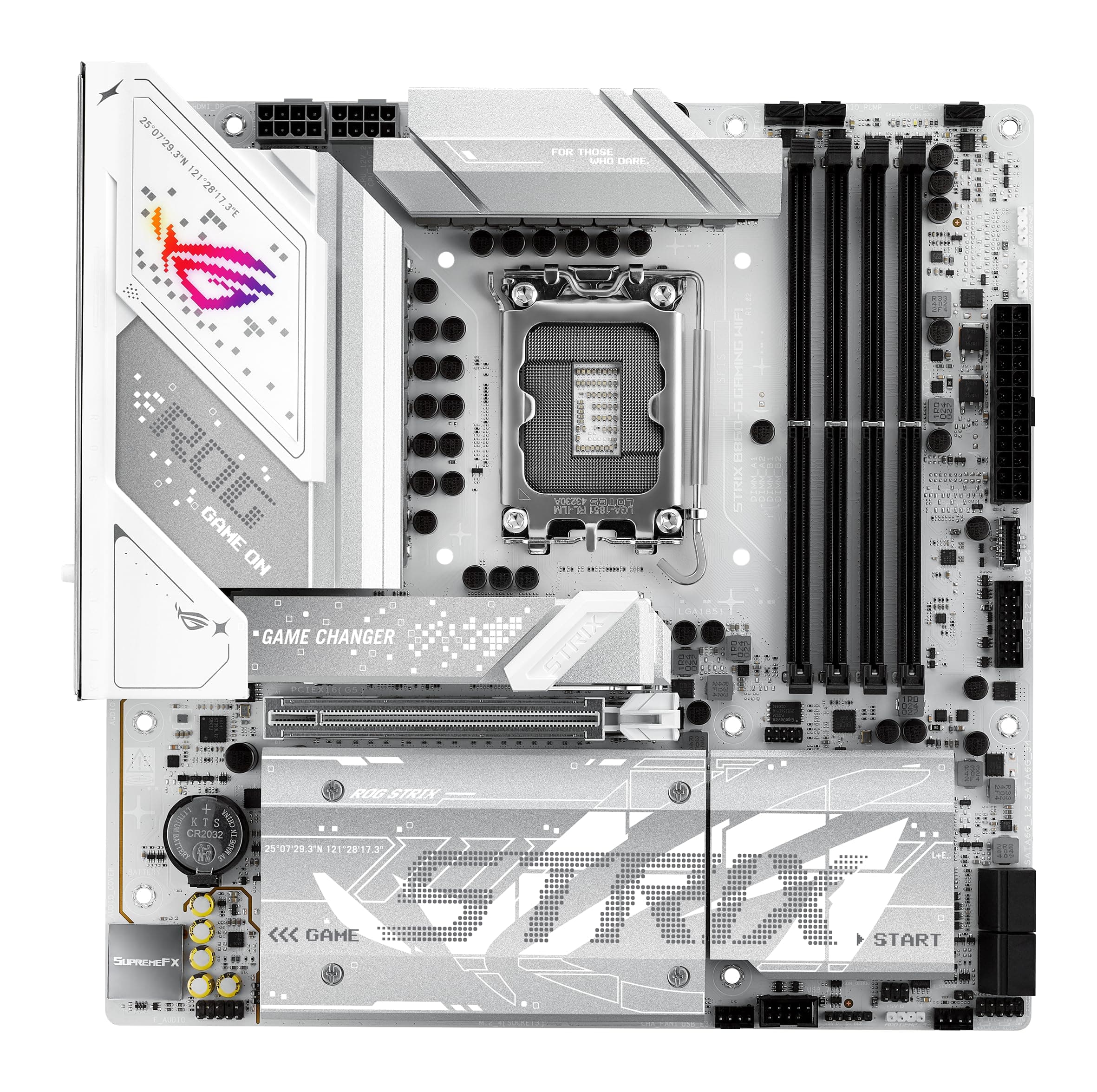 ASUS ROG Strix B860-G Gaming WiFi Mainboard Sockel Intel LGA 1851 (Intel B860, mATX, DDR5 Speicher, PCIe 5.0, WiFi 7, 3X PCIe 4.0 M.2, Aura Sync) Bild 2