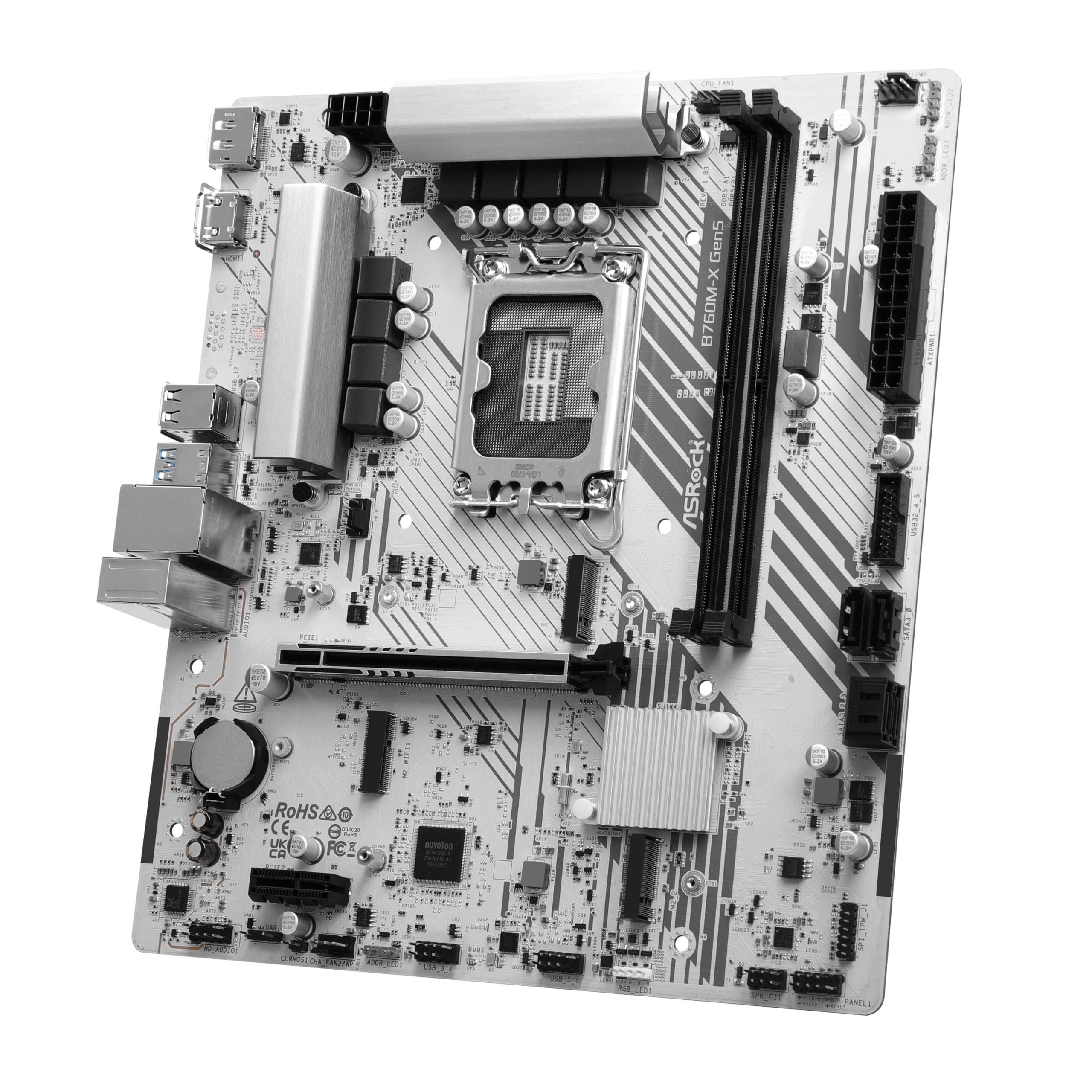 ASRock B760M-X GEN5 Mainboard Intel LGA1700 DDR5 PCIe 5.0 mATX (90-MXBTR0-A0UAYZ) Bild 6