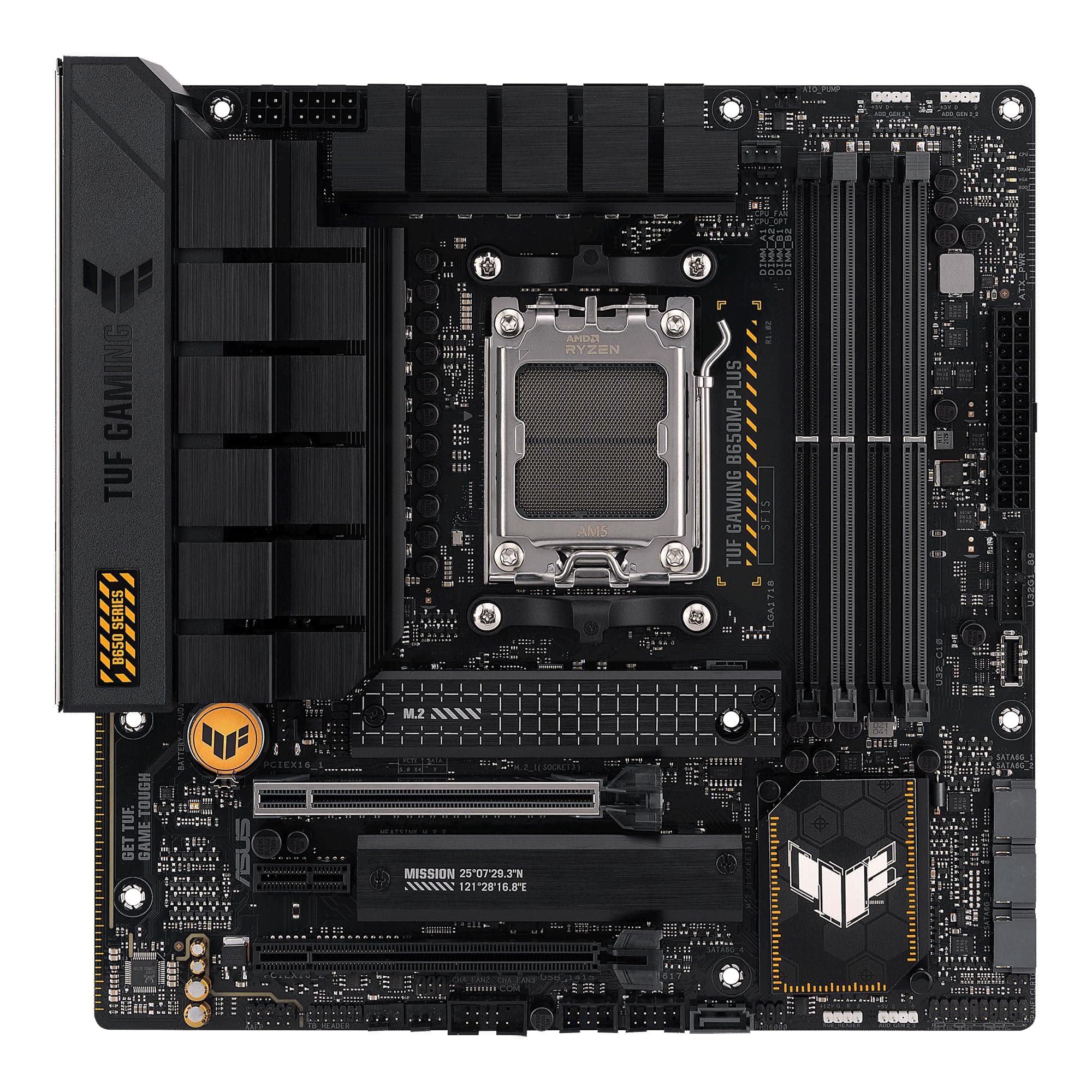 ASUS TUF Gaming B850M-PLUS Mainboard Sockel AMD AM5 (AMD B850, mATX, DDR5 Speicher, PCIe 5.0, 2X PCIe 4.0 M.2, Aura Sync) Bild 2