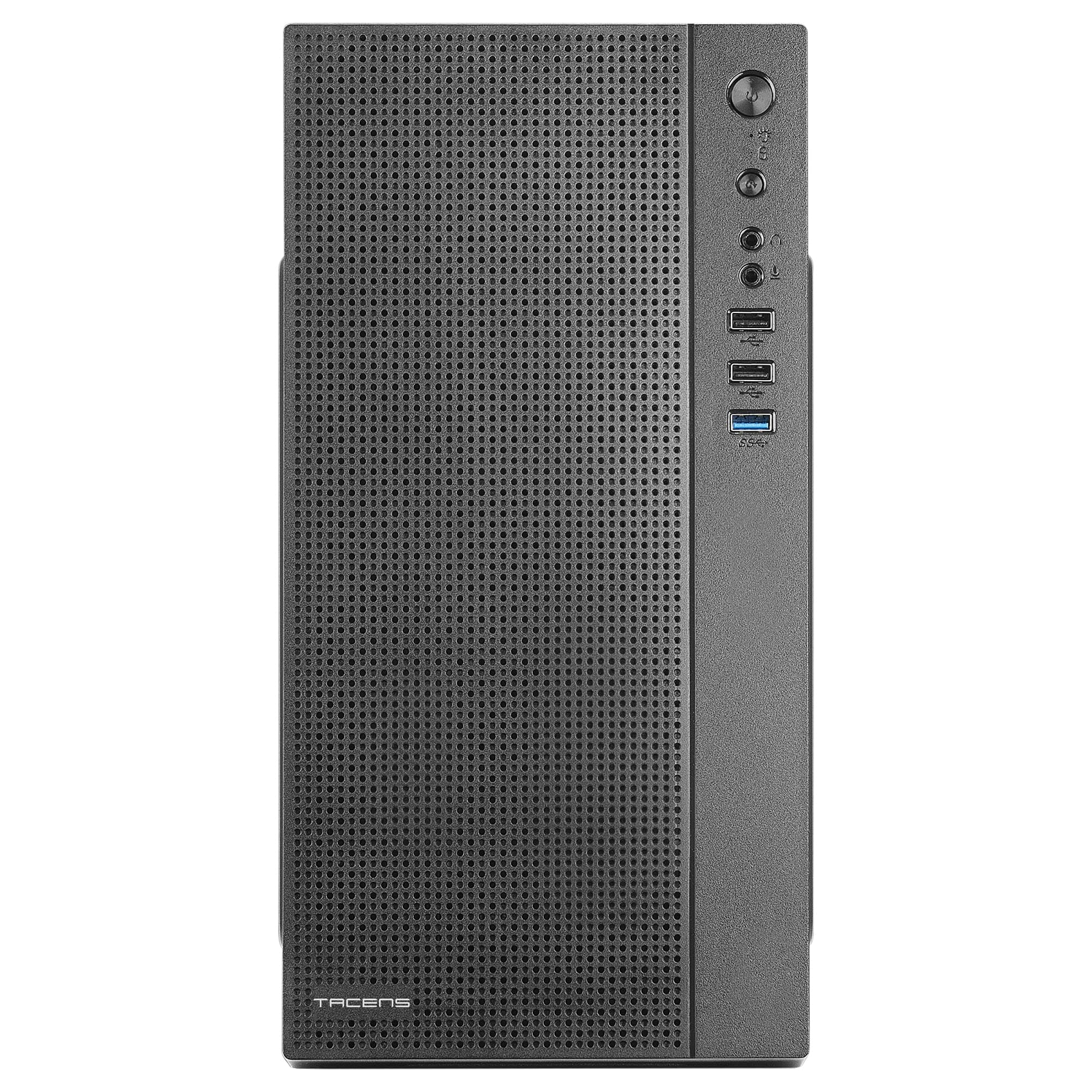 Tacens Anima AC5, Kompaktes Micro ATX PC Gehäuse, Front Mesh Kühlung, USB 3.0, Schwarz Bild 3