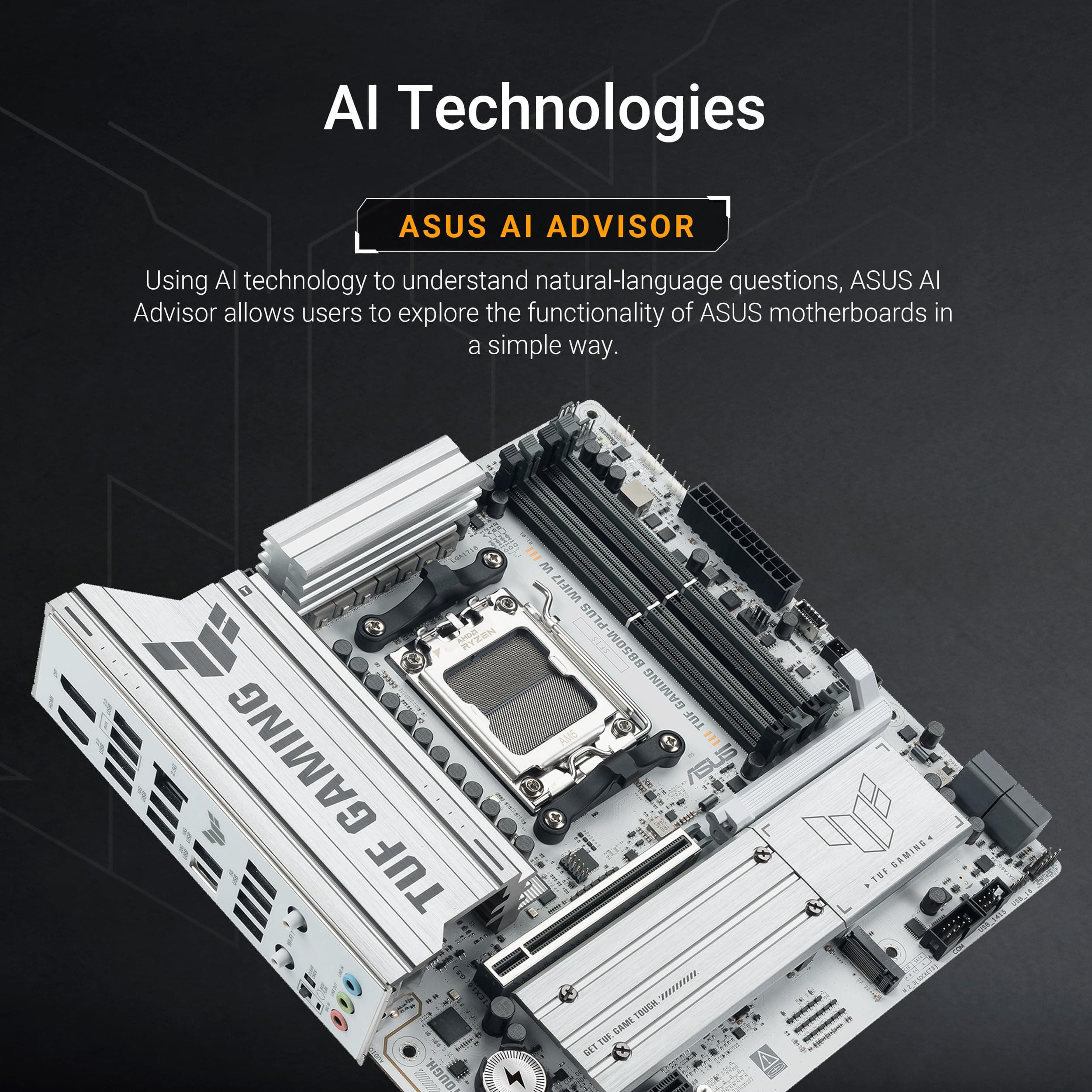 ASUS TUF Gaming B550-Pro Mainboard Sockel AMD Ryzen AM4 (ATX, PCIe 4.0, 2X M.2, 2,5Gbit/s-Ethernet, SATA 6Gbit/s, USB 3.2 Gen 2 Typ-A und Typ-C, Aura Sync) Bild 4