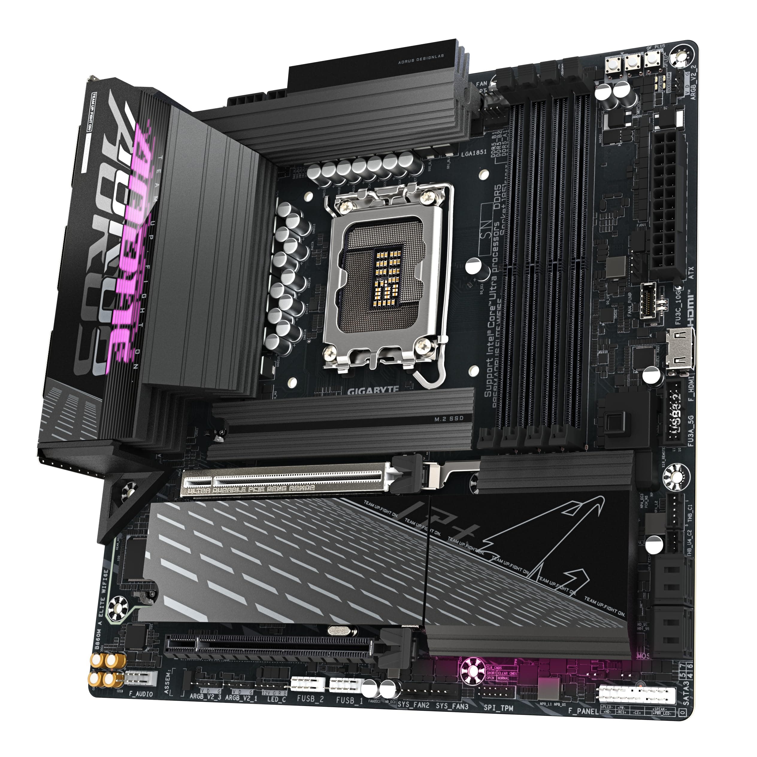 GIGABYTE B860M AORUS Elite WIFI6E Mainboard - Intel Core Ultra CPUs, 12+1+2+1 Phasen VRM, bis zu 9200MHz DDR5, 1xPCIe 5.0 + 2xPCIe 4.0 M.2, 2,5 GbE LAN, WiFi 6E, Thunderbolt Bild 7