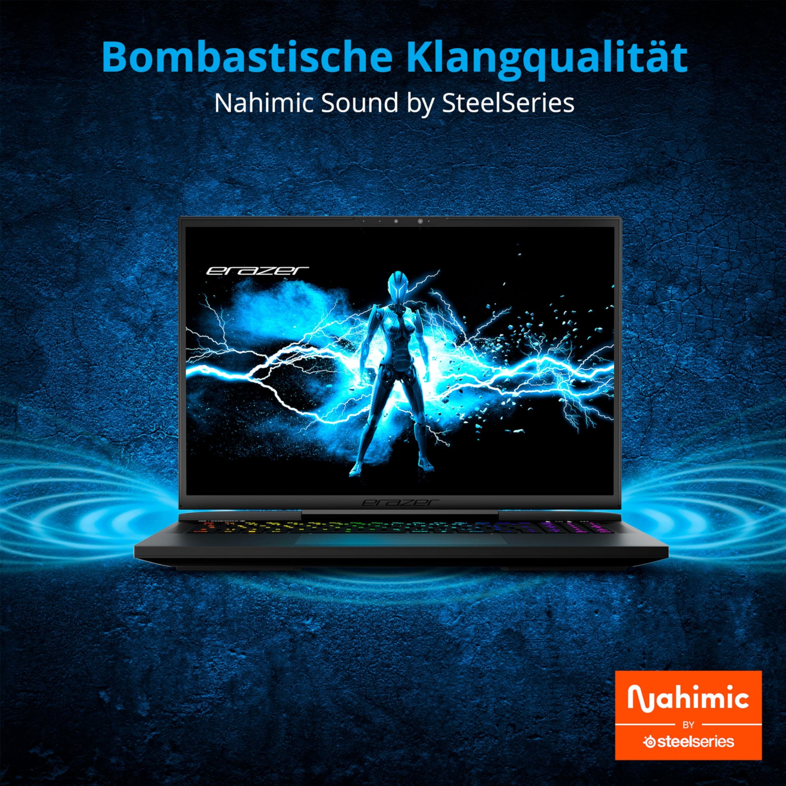 ERAZER Beast X40e 43,2cm (17 Zoll 240Hz) QHD+ Gaming Laptop (Intel Core i7-14700HX, 16GB DDR5 RAM, 1TB SSD, GeForce RTX 4070 8GB GDDR6, Win 11 Home) Bild 6