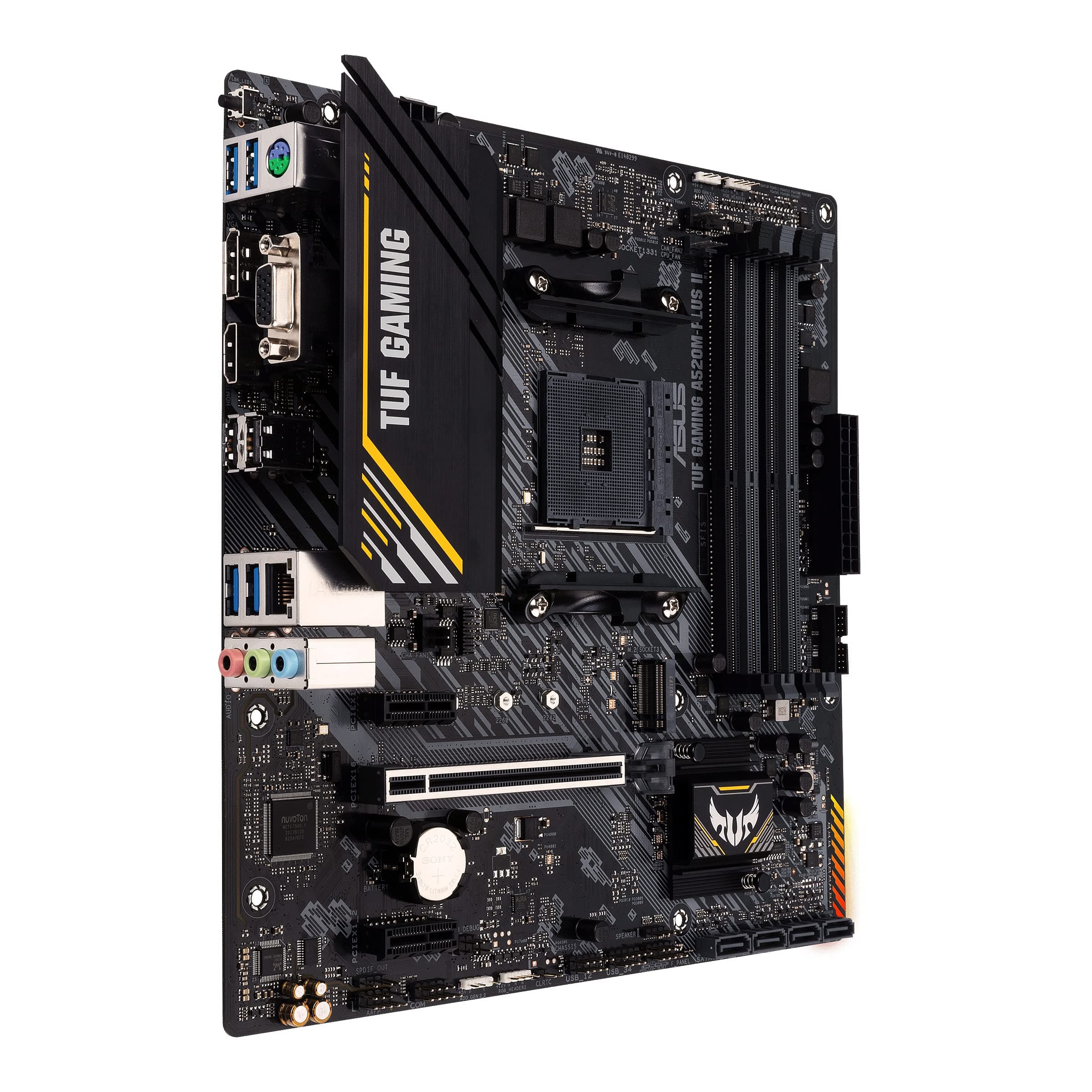 ASUS TUF Gaming A520M-Plus II Mainboard Sockel AM4 (AMD Ryzen, Micro-ATX, M.2, SATA 6Gbit/s, USB 3.2 Gen 2, Aura Sync) Bild 7