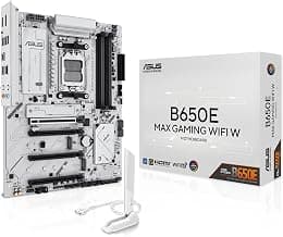 ASUS B650E MAX Gaming WiFi W Mainboard Sockel AMD AM5 (Ryzen 9000, DDR5 Speicher, PCIe 5.0, 3X M.2, WiFi 6E, BIOS Flashback, Aura Sync, CEC Tier II)